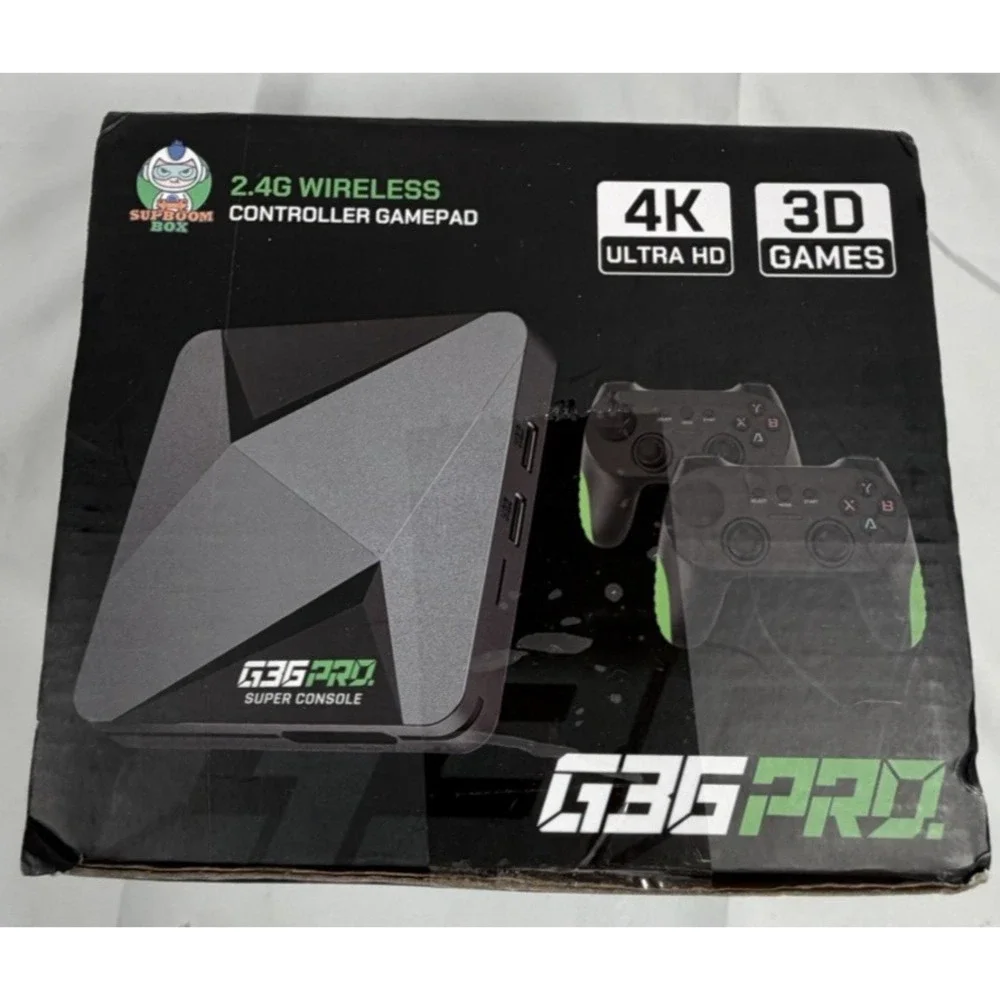 G36PRO,HDMI TV Video Game Stick Retro Gaming Console Wireless Controller 128GB
